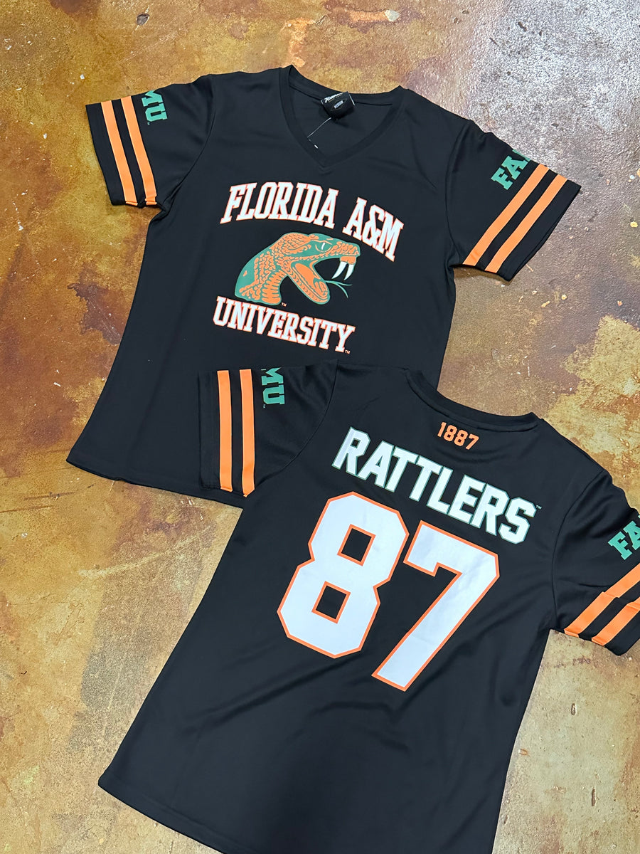 Florida A&M University FAMU Football Jersey- Men's-Orange/Green - Brothers  and Sisters' Greek Store