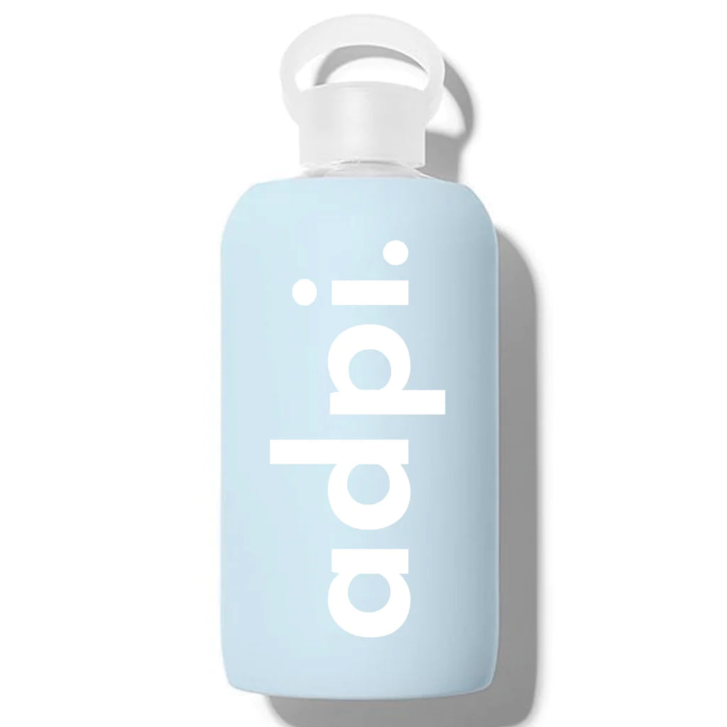 Sorority Shop Alpha Phi Glass Water Bottle with Silicone Sleeve