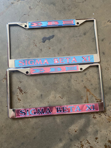 Sigma Beta Xi - Car Border Tag