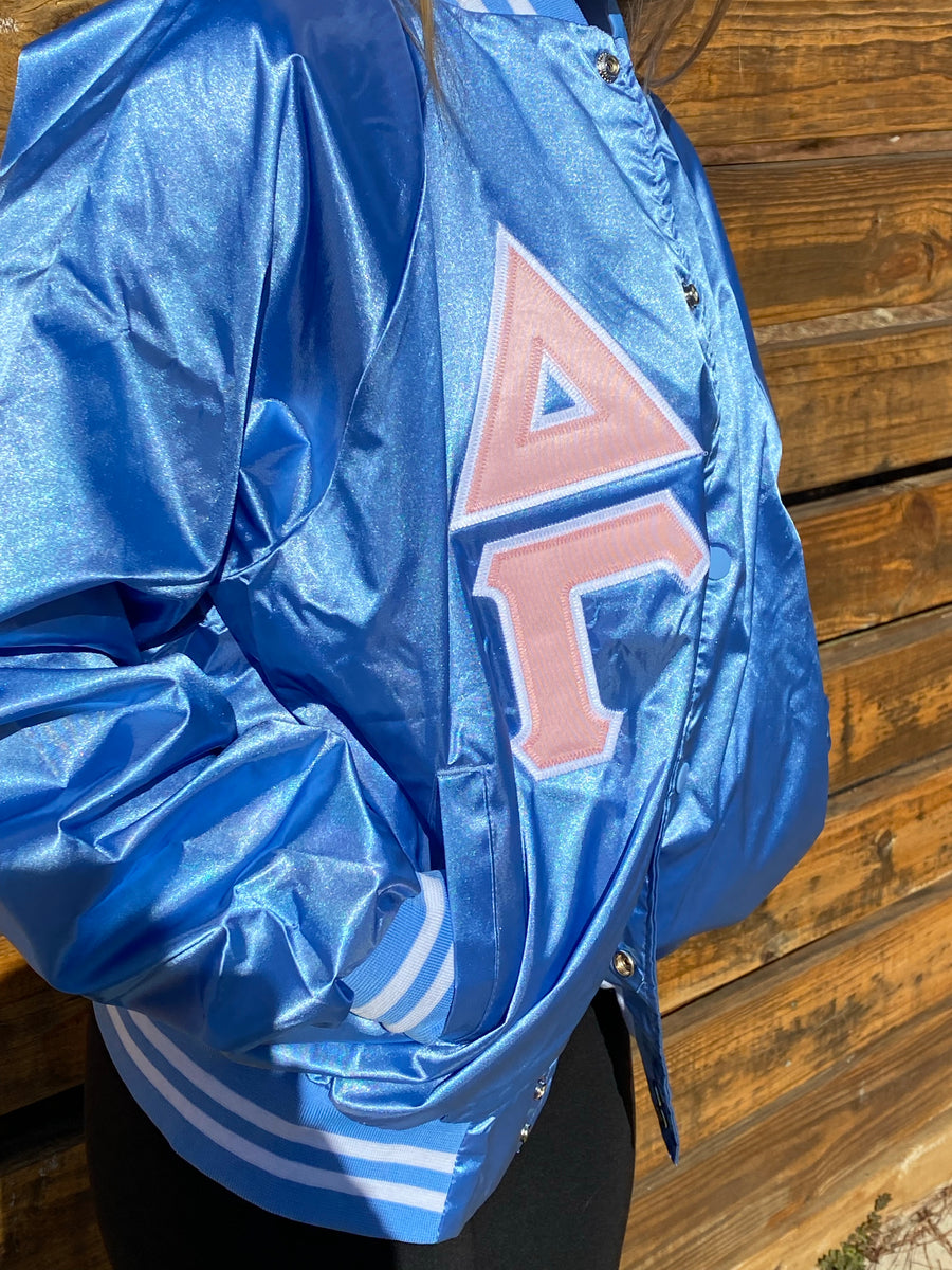 Ombre Alpha Satin Bomber Jacket - Greek CertiPHIed Apparel