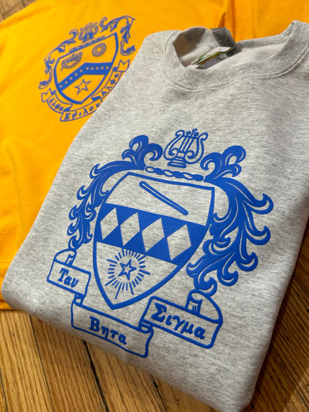 TBS KKPsi - 3D Puff Ink Crest Sweatshirts