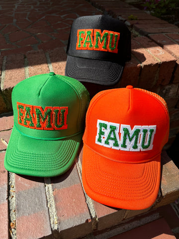 FAMU CG - Chenille Lettered Trucker Hat