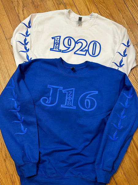 Zeta 1920 or J16 Puff Print Sweatshirt