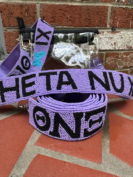Theta Nu Xi - Beaded Purse Strap, Strap Only (SALE)