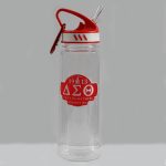 D9 - Clear Water Bottle W/Carabiner Hook