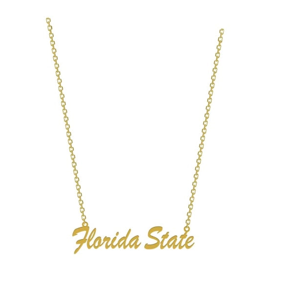 FSU - Script Gold Necklace