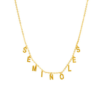 FSU - Seminoles Dainty Gold Necklace