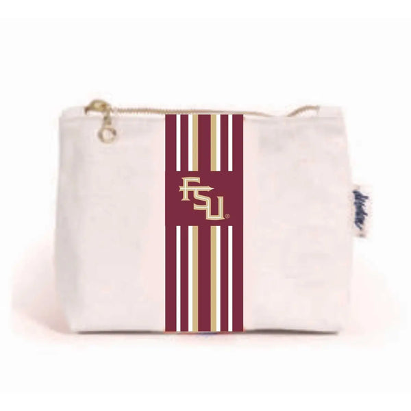 Game Day - FSU Canvas Pouch/Makeup Bag