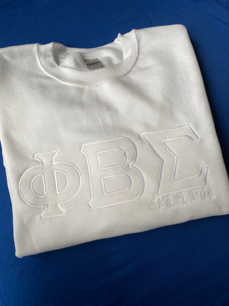 Phi Beta Sigma - Tone Embroidered J9 Sweatshirt