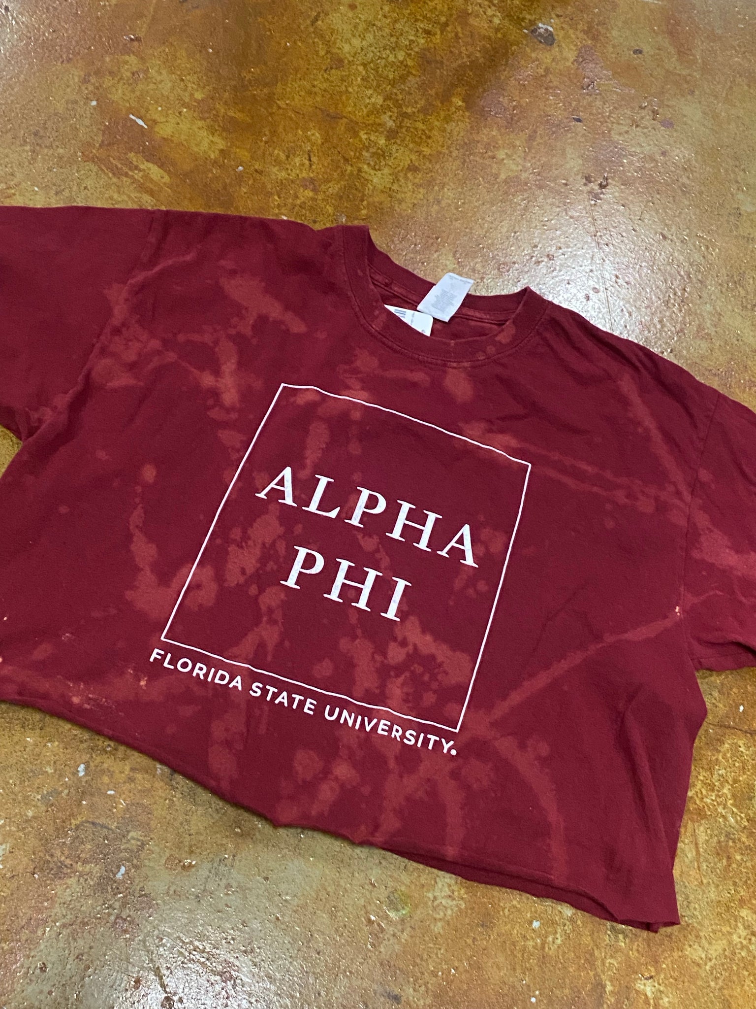 CG Vintage - Upcycled Alpha Phi Cropped Tee