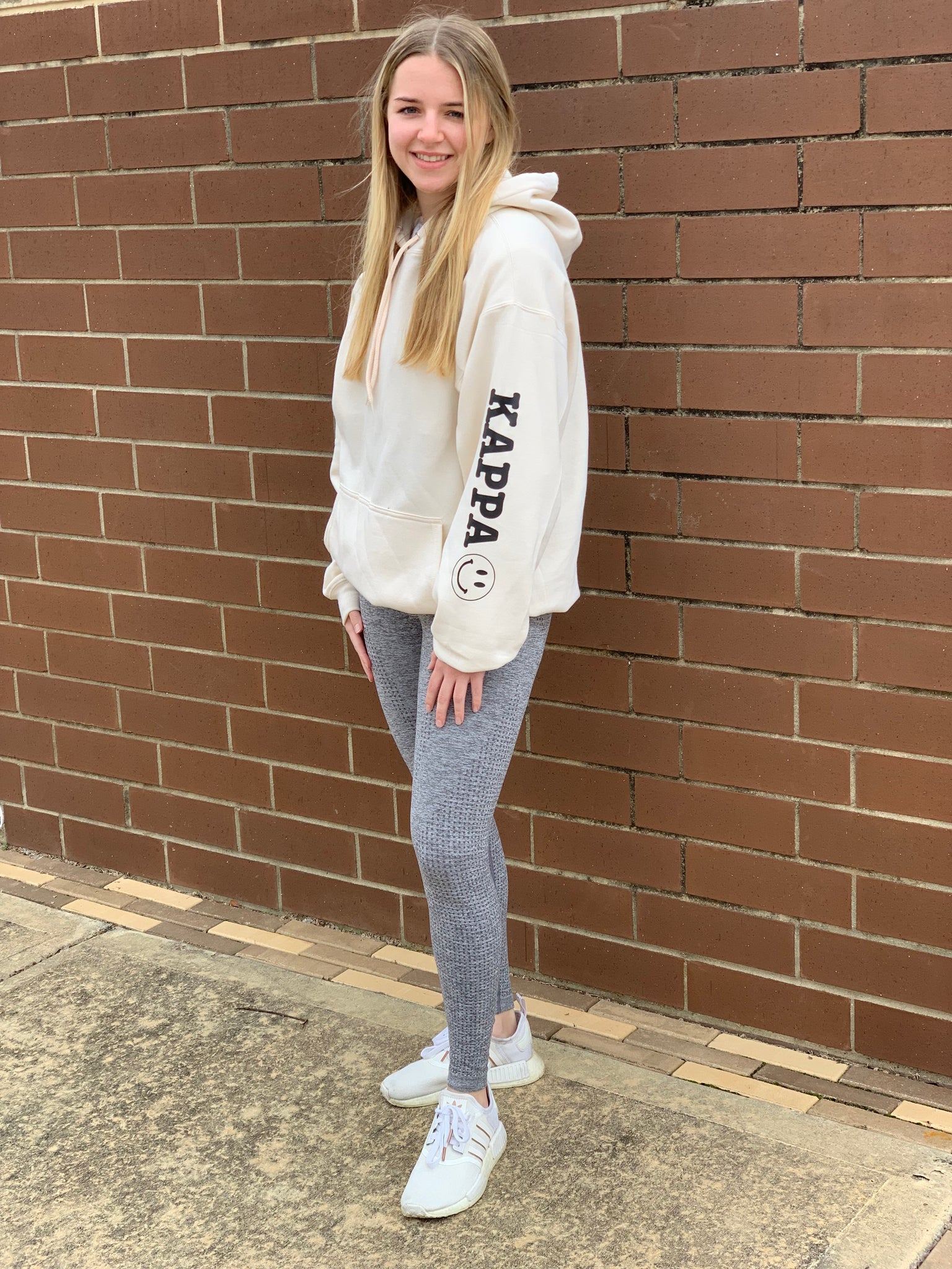 Sorority Smilez Hoodie - Sleeve Print