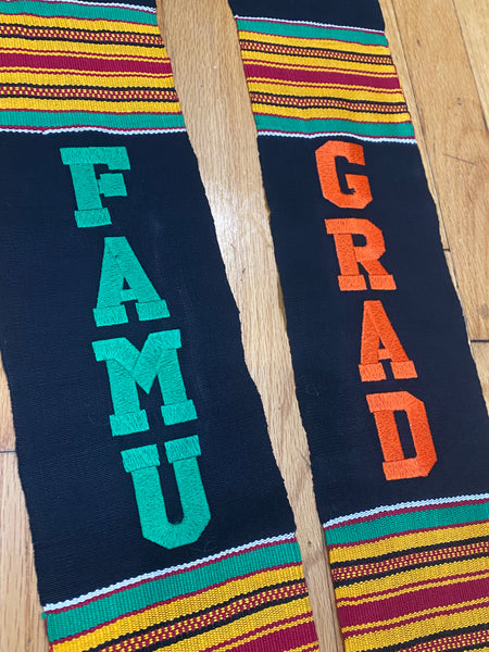 Grad - Kente Cloth FAMU Embroidered