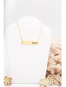 Kappa Delta Chi - Sorority Bar Necklace